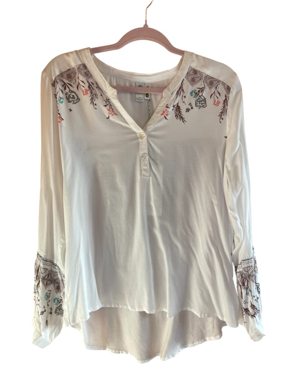 Aventura balloon sleeve Tencel top NWT